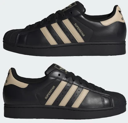 Adidas Superstar II Baskets Noir/Khaki Pierre/Noir IH4173 1