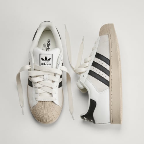Shop adidas Superstar II Baskets Blanc Noir Khaki Trois KJ9947