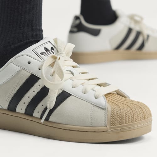 Cheap adidas Superstar II Baskets Blanc Noir Khaki Trois KJ9947