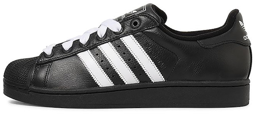 Adidas Superstar II Sneakers Plain Black Noodles KK4474 Buy Adidas Superstar II Sneakers Plain Black Noodles KK4474
