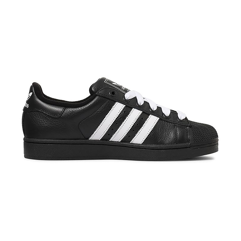 Shop Adidas Superstar II Sneakers Plain Black Noodles KK4474