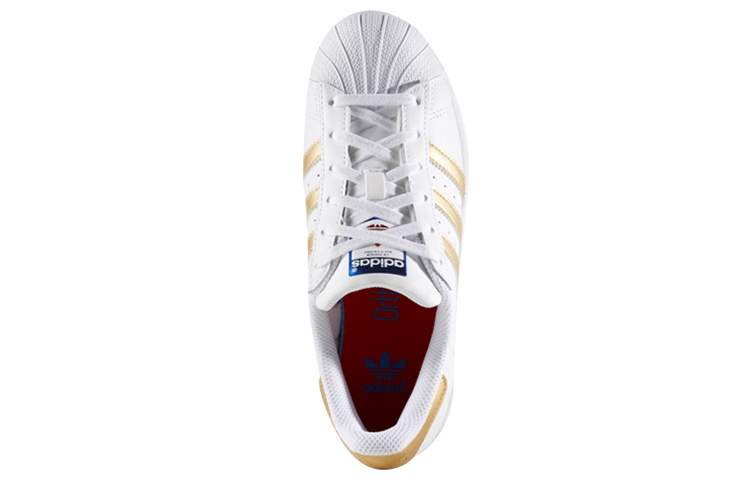 Purchase 大童 adidas originals Superstar J 復古 防滑 低幫 兒童板鞋 白金