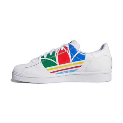 adidas Superstar Pure 'Colorful Trefoil - Cloud White'