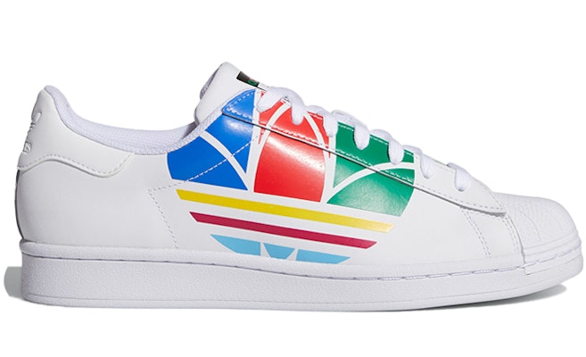 阿迪达斯Superstar Pure ‘彩色三叶草 - 云白’ FU9519 Order 阿迪达斯Superstar Pure ‘彩色三叶草 - 云白’ FU9519
