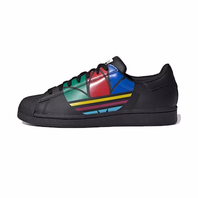 adidas Superstar Pure 'Colorful Trefoil - Core Black'