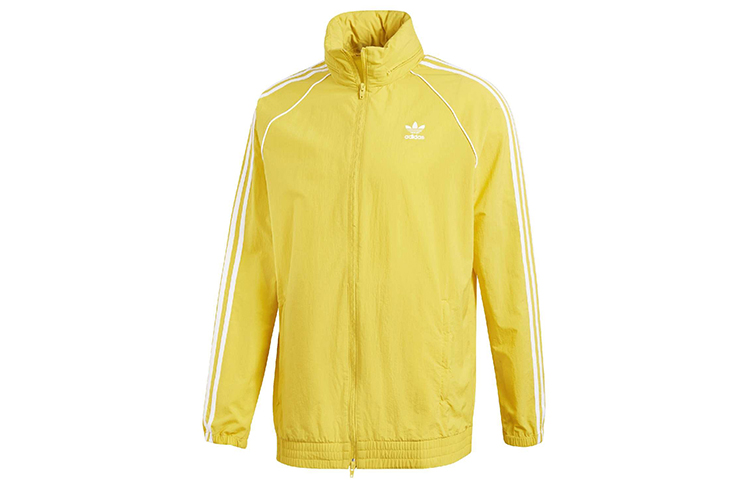 adidas Superstar Retro Track Jacket Yellow Casual Outerwear CW1312