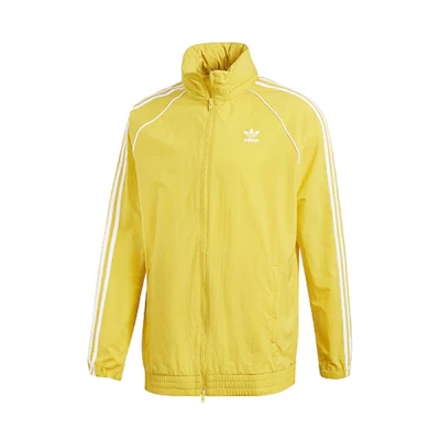 adidas Superstar Retro Track Jacket Yellow Casual Outerwear CW1312