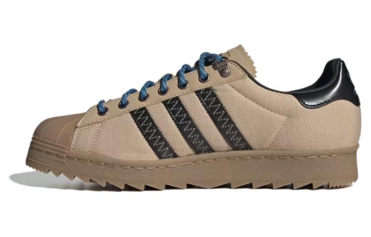 Buy adidas originals 超級巨星波紋 舒適百搭 減震耐磨 低幫 生活休閒鞋 男款 褐色