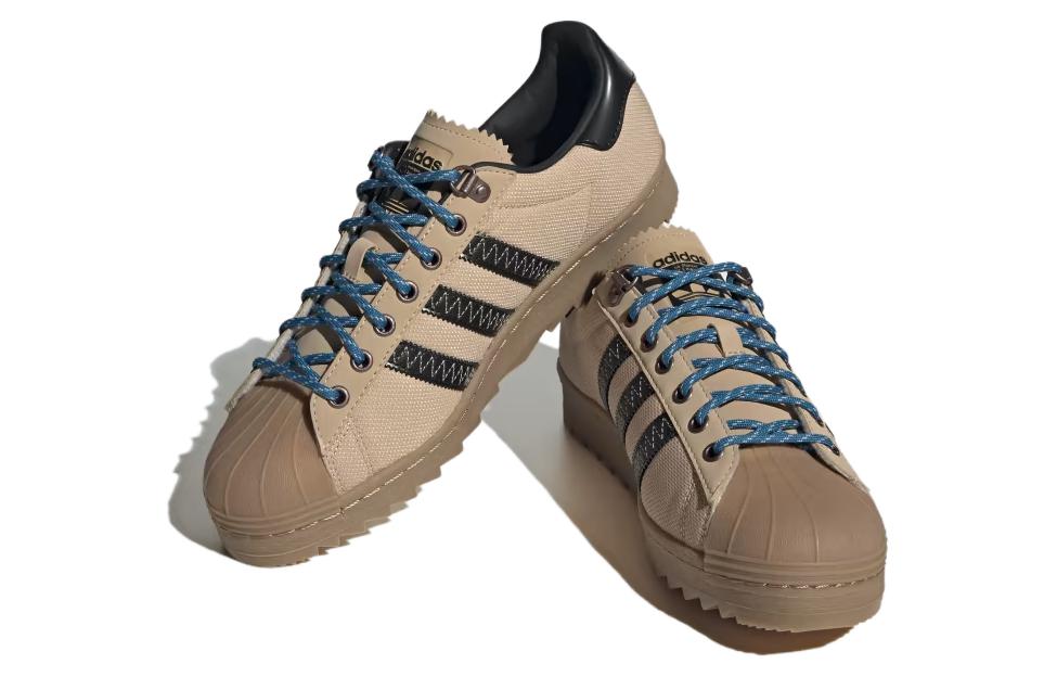 Lookbook adidas originals 超級巨星波紋 舒適百搭 減震耐磨 低幫 生活休閒鞋 男款 褐色