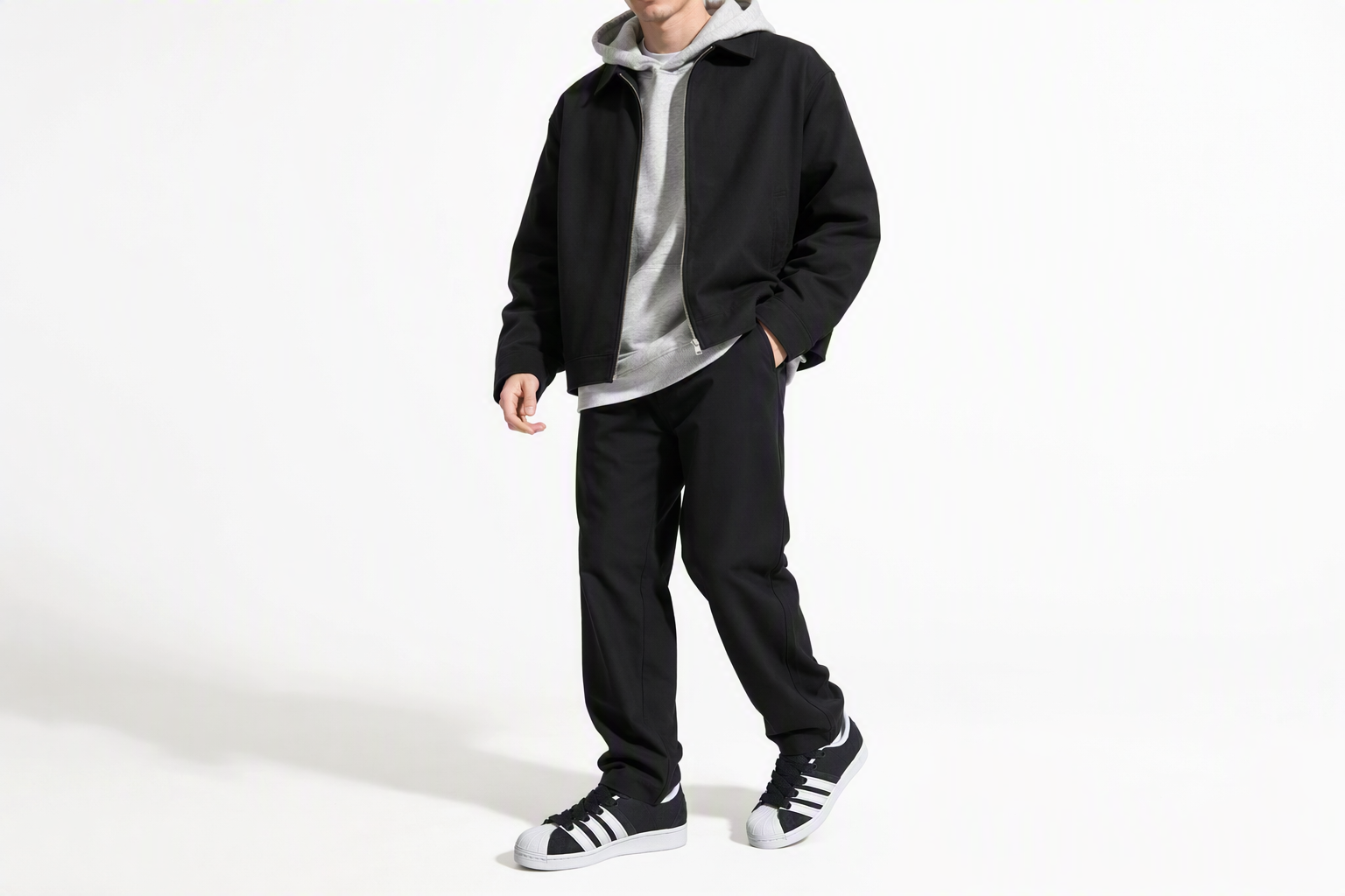 Order adidas Superstar Supermodified「黑白」H03739