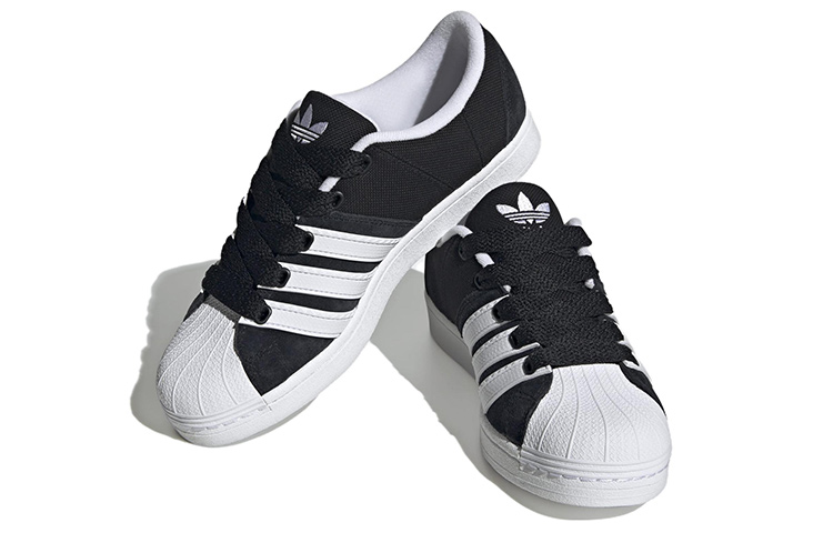 Shop adidas Superstar Supermodified「黑白」H03739