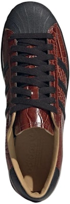 adidas Superstar Vintage 'Fox Brown Croc' JQ3258 Lookbook adidas Superstar Vintage 'Fox Brown Croc' JQ3258