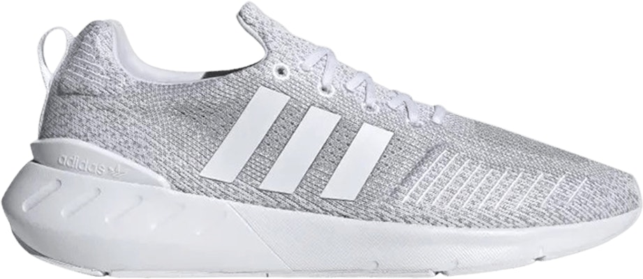 Adidas swift run grey and white on sale