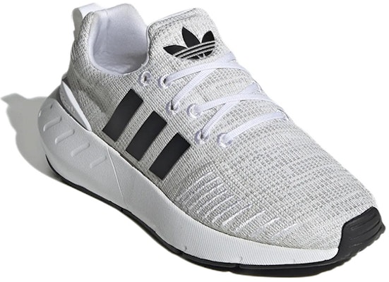 adidas Swift Run 22 J 'White Grey' GW8179 Lookbook adidas Swift Run 22 J 'White Grey' GW8179