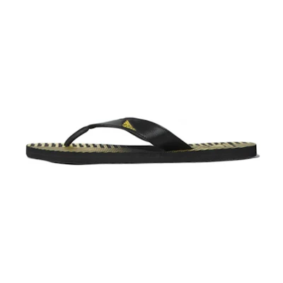 adidas Swim Beach Print Max Out 19 Slippers 'Black Yellow'