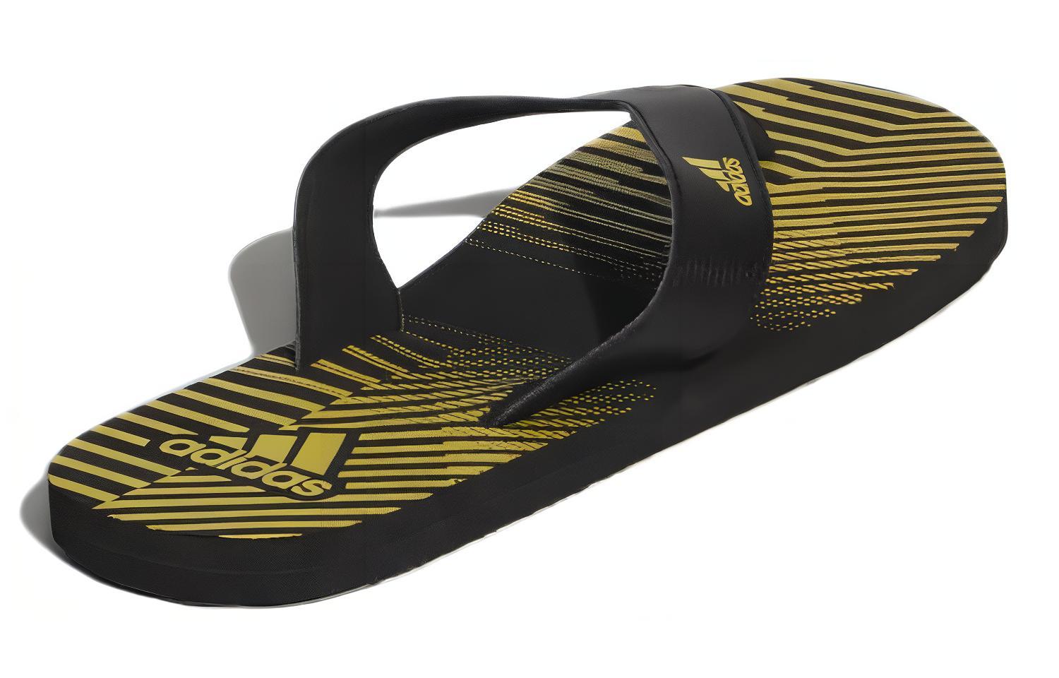 Shop Ciabatte adidas Swim Beach Print Max Out 19 ''Nero Giallo''. EX2394