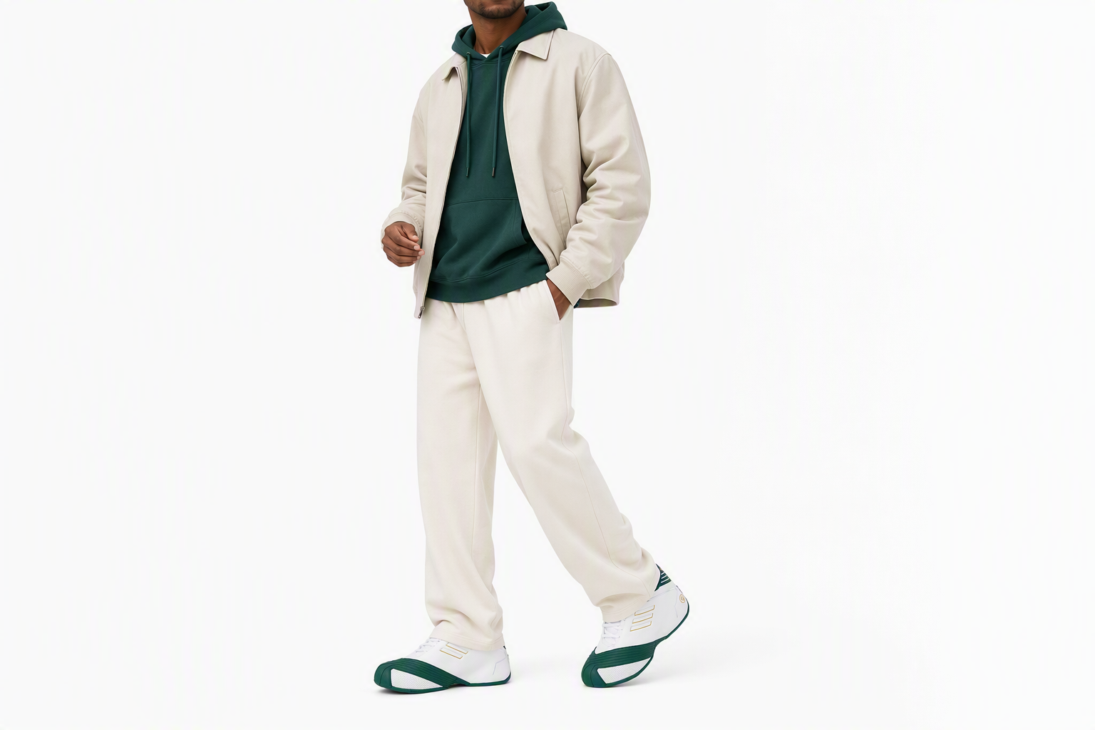 Order adidas T-Mac 1 ''Wit Team Donkergroen'' FW3663
