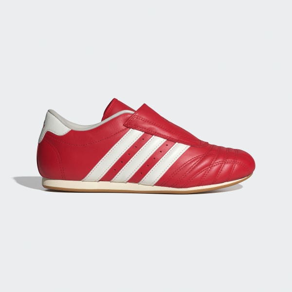 (Women) Adidas Taekwondo Martial Arts Sneakers Off White/Better Scarlet/Gum JS4020