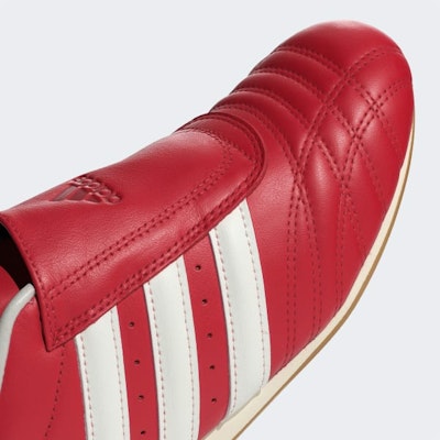 (Women) Adidas Taekwondo Martial Arts Sneakers Off White/Better Scarlet/Gum JS4020 1