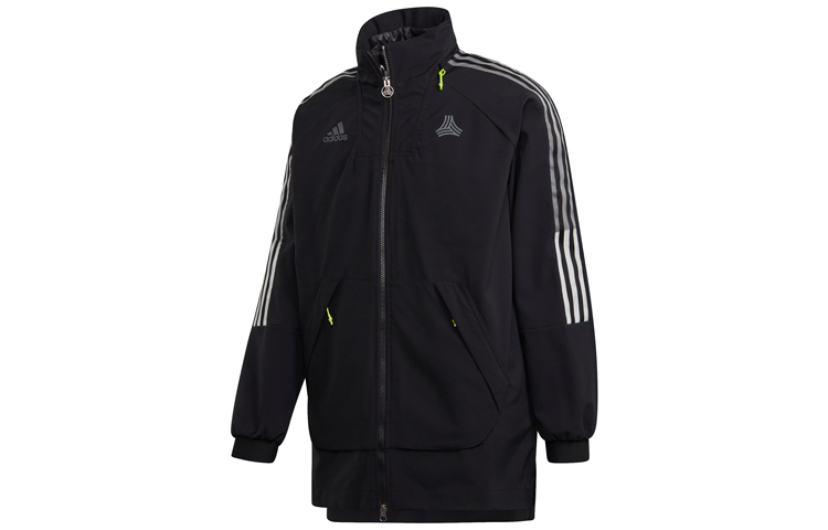 adidas Tan Tec Laycoat Detachable Vest Retro Soccer Jacket Black FS5063