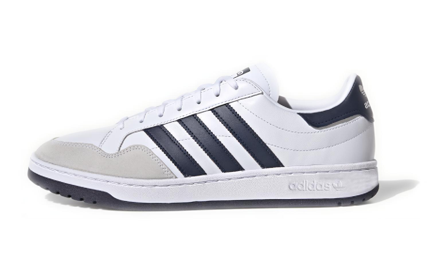 adidas Team Court Shoes 'White Collegiate Navy' EF6054