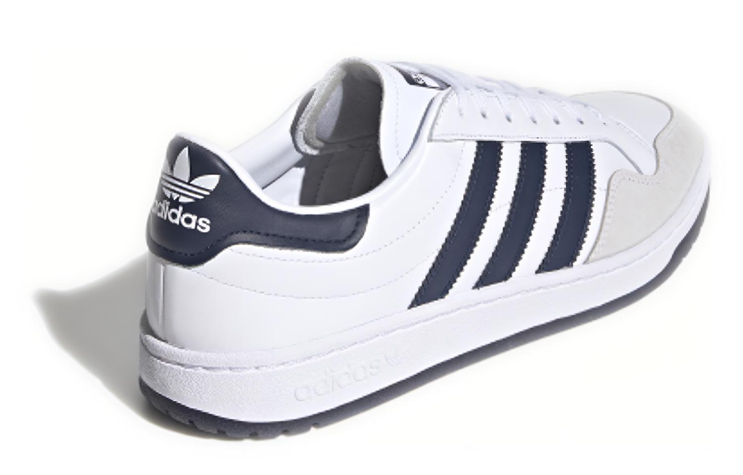 Lookbook adidas originals Team Court 經典休閒 低筒 板鞋 男款 白色深藍