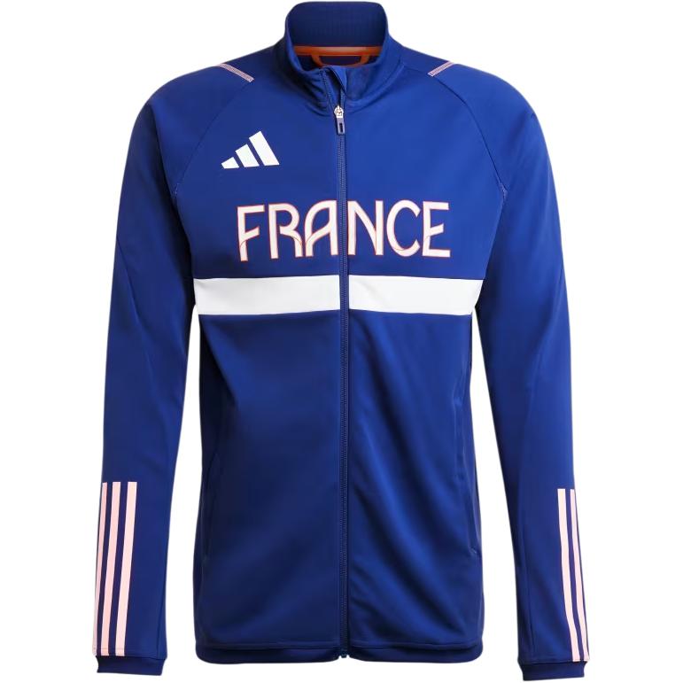 adidas Team France Training Track Top Breathable Jacket - Blue IT4010