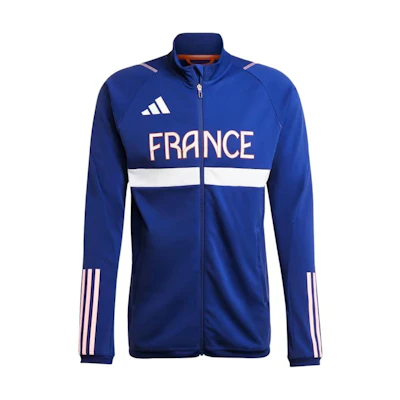 adidas Team France Training Track Top Breathable Jacket - Blue IT4010