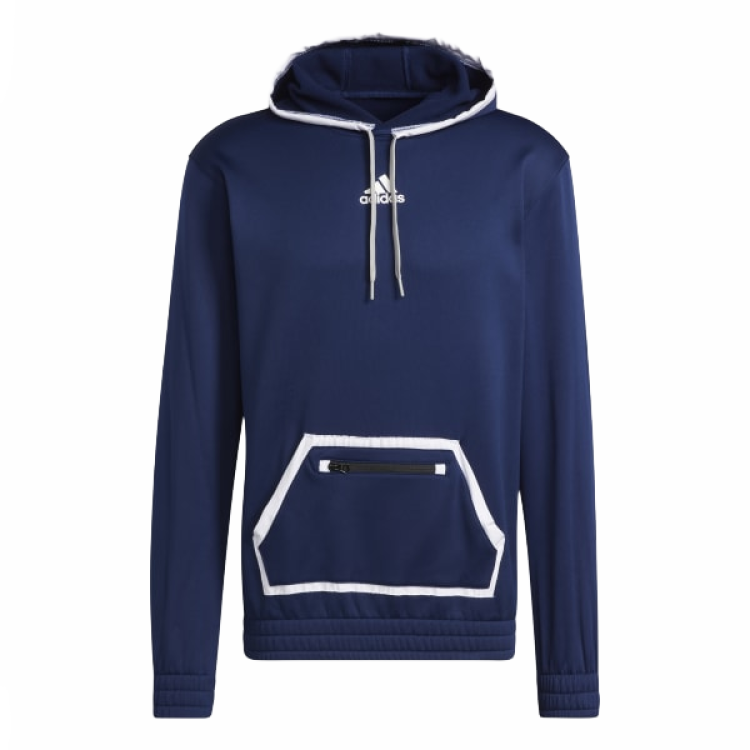adidas Team Issue Hoodie Navy Blue/Gray Casual Pullover HI2905