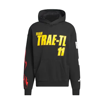adidas Team Trae Letter Print Casual Hoodie Black IU2818
