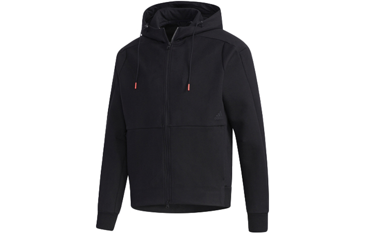 adidas Tech Heavy Track Top Windproof Hooded Jacket Black GF4027