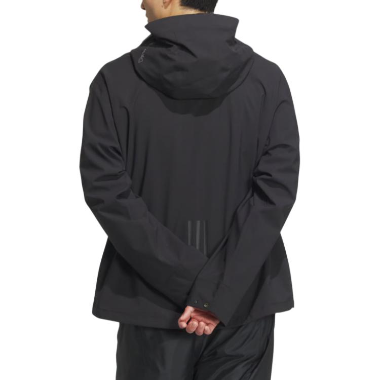 Purchase adidas Tech Rain Jacket Waterproof Windproof Breathable Running Coat Black JI8669