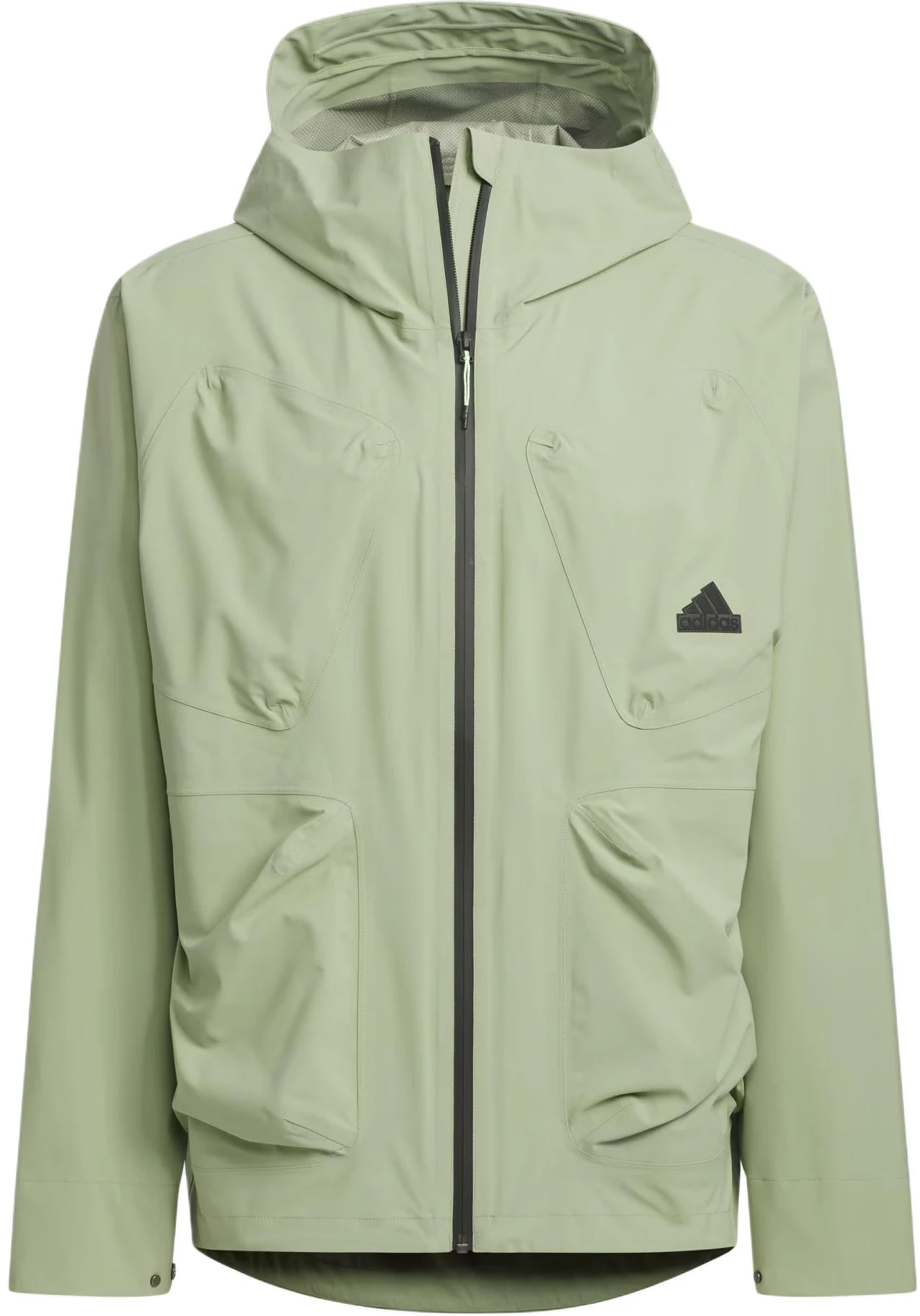 adidas-tech-rain-jacket-windproof-waterproof-breathable-hoodie-tent-green-ji-8670