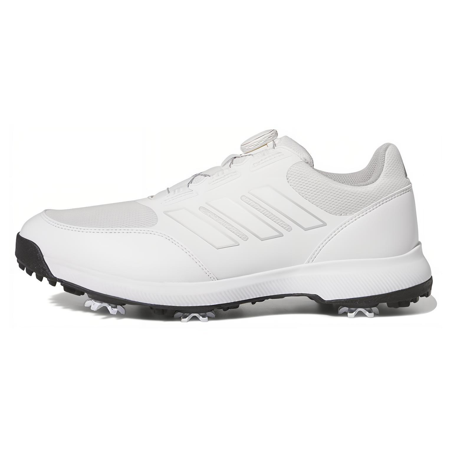 adidas Tech Response Boa Golf Shoes White/Silver Comfort Lightweight Grip HQ1210