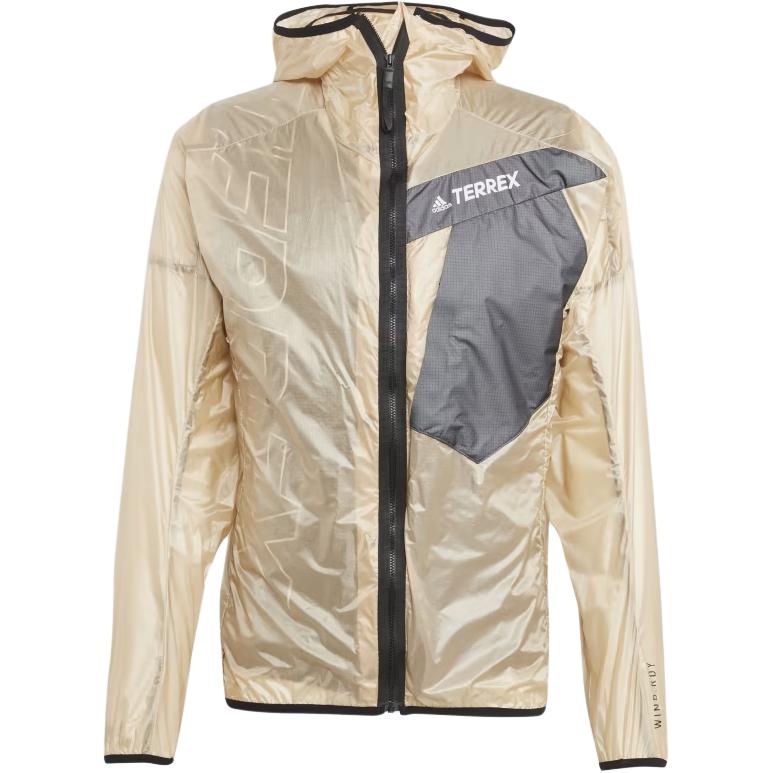 adidas TECHROCK 3-in-1 Waterproof Windproof Hooded Jacket Sand Color Mens HT4182