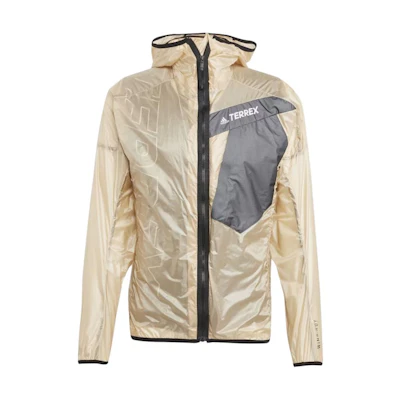 adidas TECHROCK 3-in-1 Waterproof Windproof Hooded Jacket Sand Color Mens HT4182
