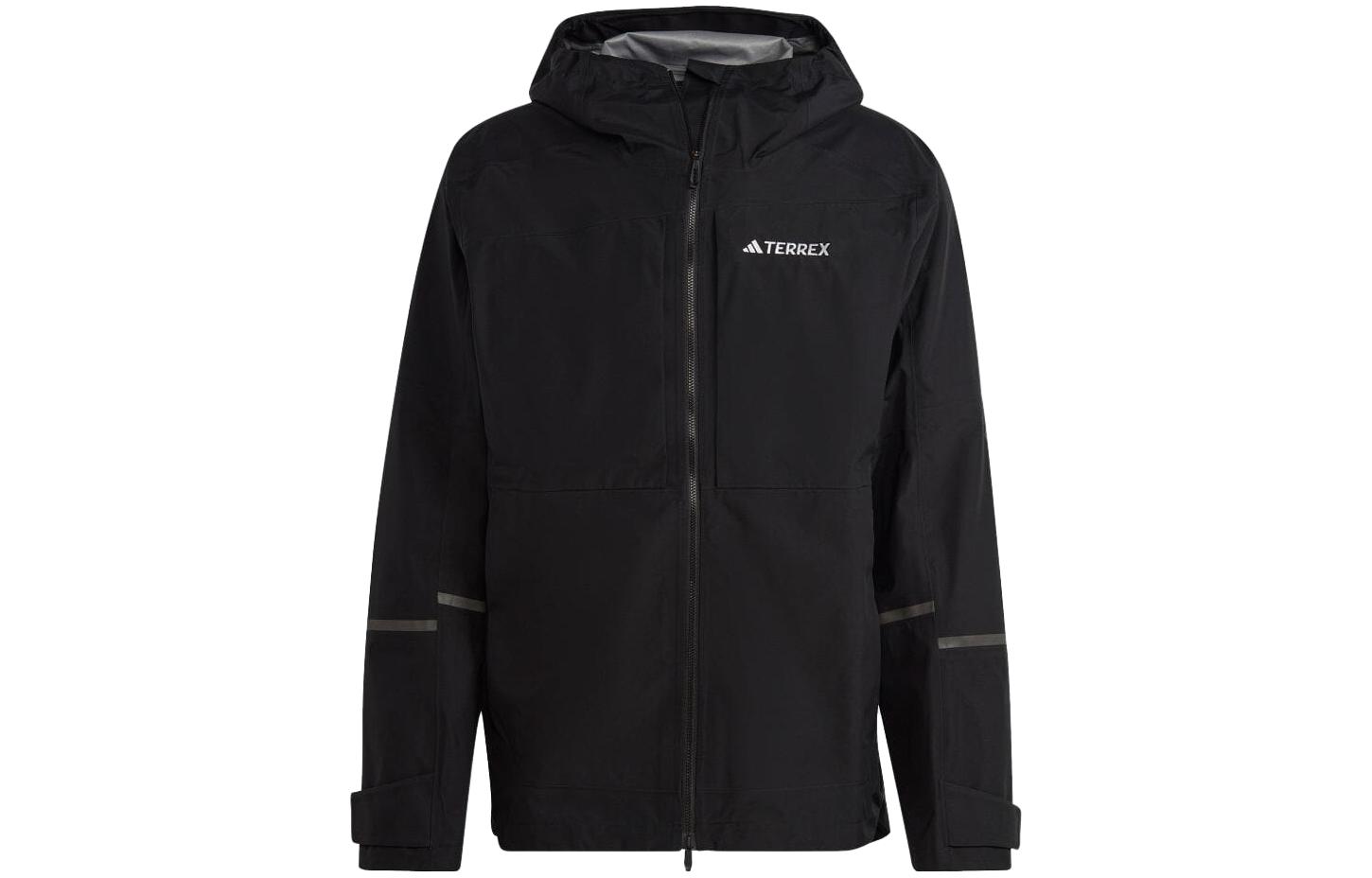 Buy adidas Terrex 黑色長袖字母印花連帽外套 HN2918