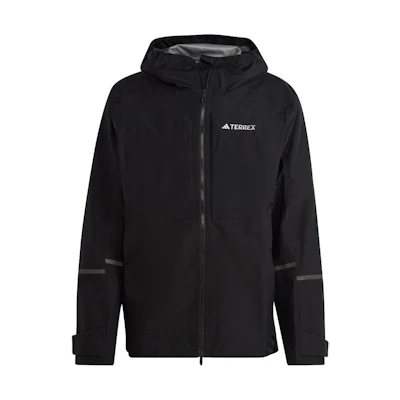 adidas Terrex Black Long Sleeve Letter Print Hoodie Jacket HN2918