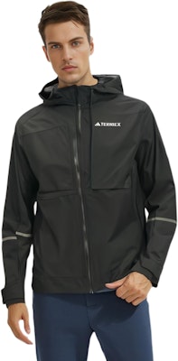 阿迪达斯 Terrex 黑色长袖字母印花连帽夹克 HN2918 Details for 阿迪达斯 Terrex 黑色长袖字母印花连帽夹克 HN2918