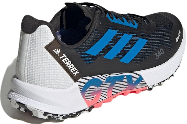 adidas Terrex Agravic Flow 2.0 Gore-Tex 'Hitam Biru Rush Turbo' H03184 Shop adidas Terrex Agravic Flow 2.0 Gore-Tex 'Hitam Biru Rush Turbo' H03184