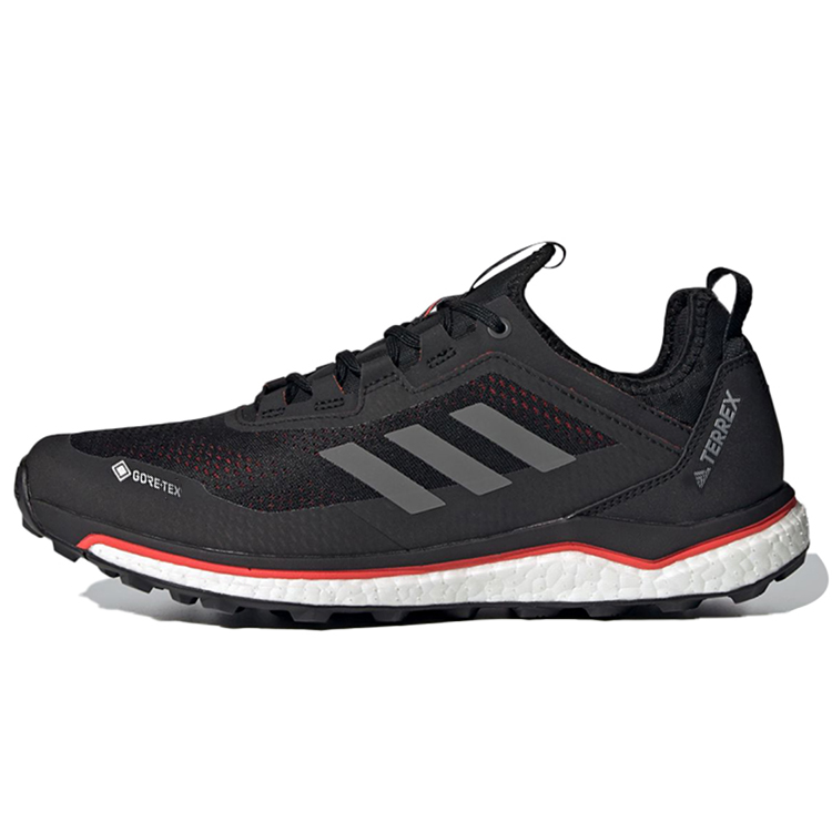 adidas Terrex Agravic Flow Gore-Tex Trail Running 'Black Red Gray' FU7448