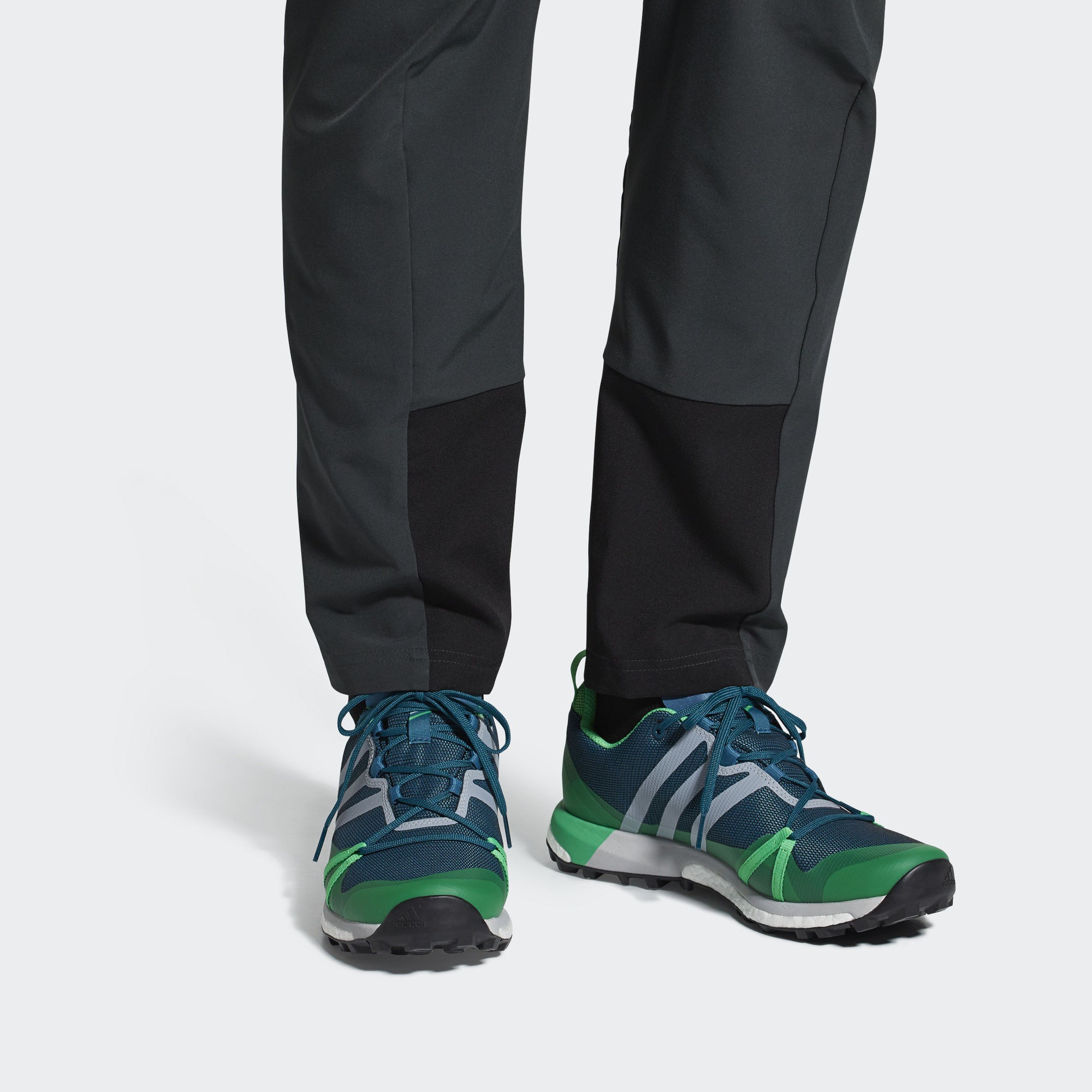 Sizing adidas Terrex Agravic GTX 舒適耐磨戶外鞋 藍綠色