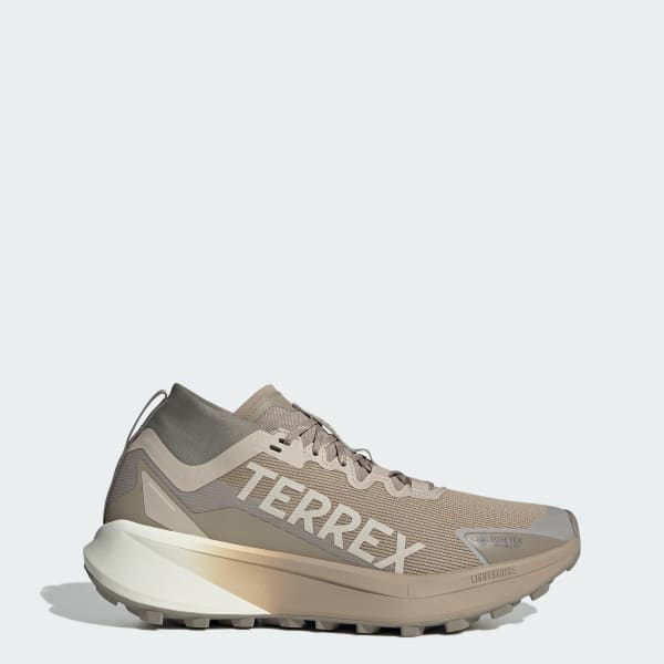 Buy Adidas Terrex Agravic GTX Trail Running Shoes Blanch Cargo/Alumina/Putty Beige JR1507