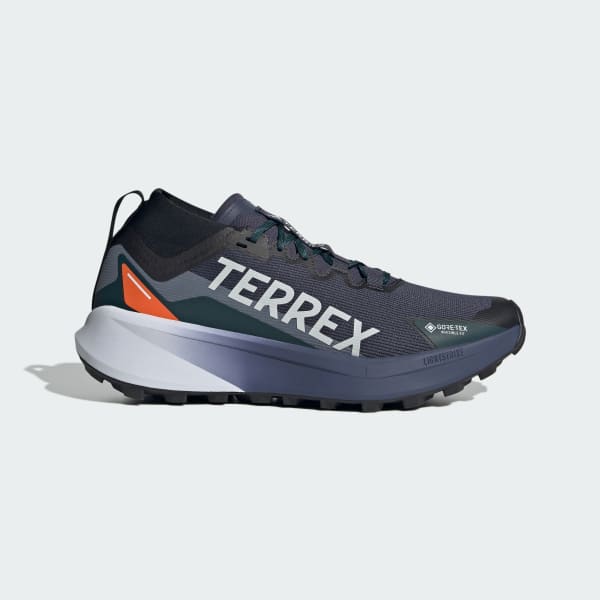 Adidas Terrex Agravic GTX Trail Running Shoes Shadow Navy/Cloud White/Semi Impact Orange JR7784