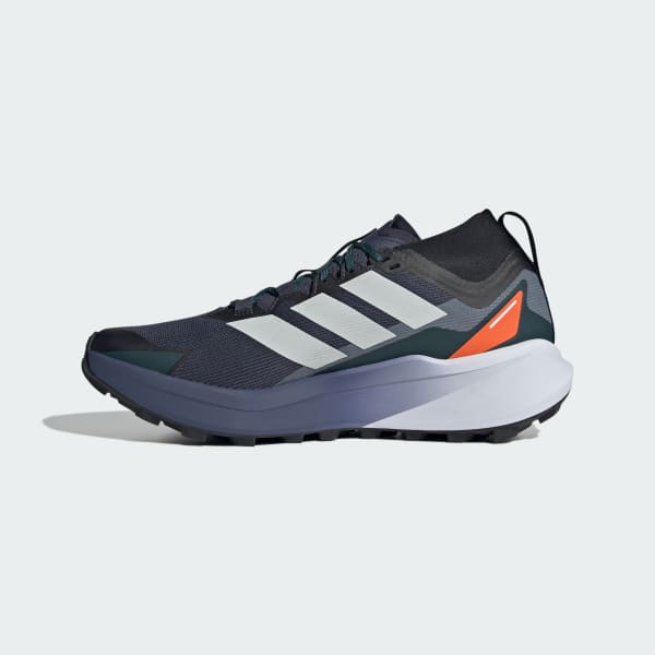 Sizing 아디다스 테렉스 아그라빅 GTX 트레일 러닝화 쉐도우 네이비/클라우드 화이트/세미 임팩트 오렌지 JR7784