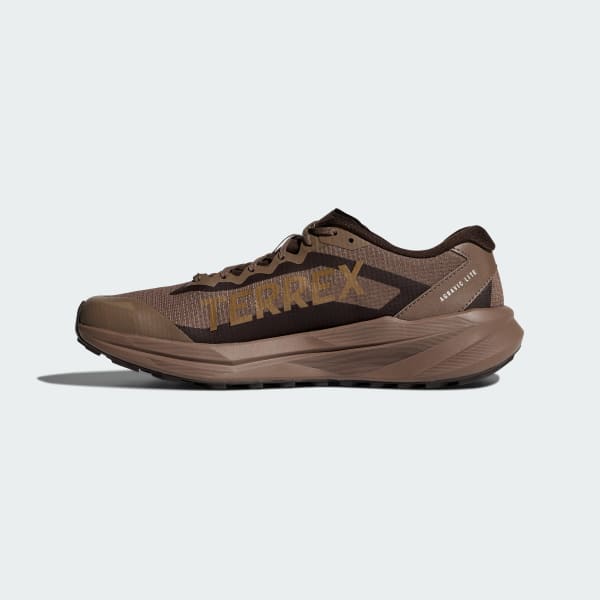 Sizing adidas Terrex Agravic Lite 越野跑鞋 地層色/棕氧化/極光咖啡 KK1874