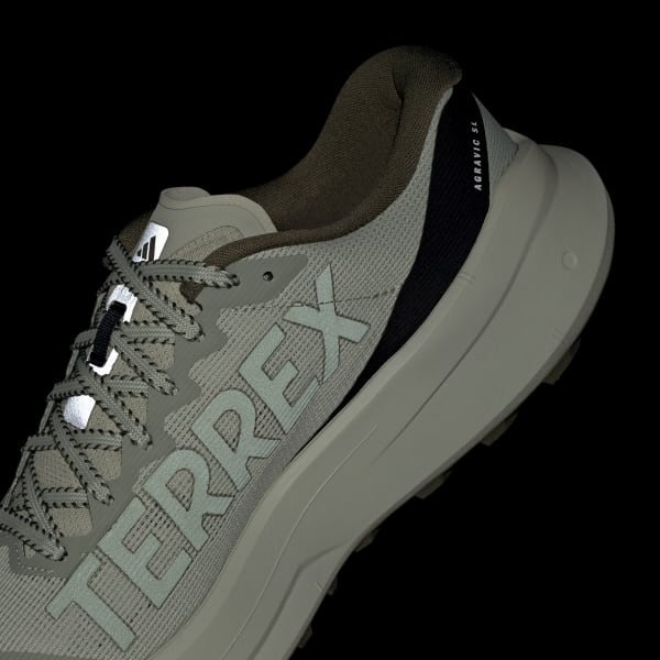 Cheap adidas Terrex Agravic SL Kasut Larian Trail Hijau Halo/Olive Strata/Pulse Mint KZ9653