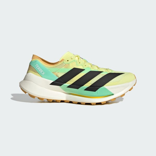 Adidas Terrex Agravic Speed Ultra 2 Trail Running Shoes Frozen Lemon/Core Black/Pulse Mint HQ5066