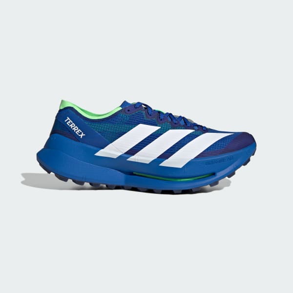 adidas Terrex Agravic Speed Ultra 2 Trail Running Shoes Blue/Cloud White/Lime Burst JR9100