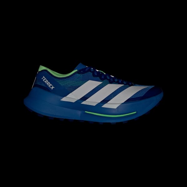 Order adidas Terrex Agravic Speed Ultra 2 跨山越野跑鞋 藍/白/萊姆綠 JR9100